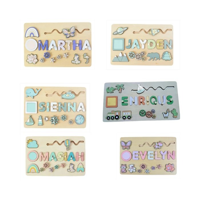 Puzzle en bois personnalisé avec prénom – cadeau éducatif 'sans Marque : photo 2 sur 2 du produit rappelé le 20/02/2026