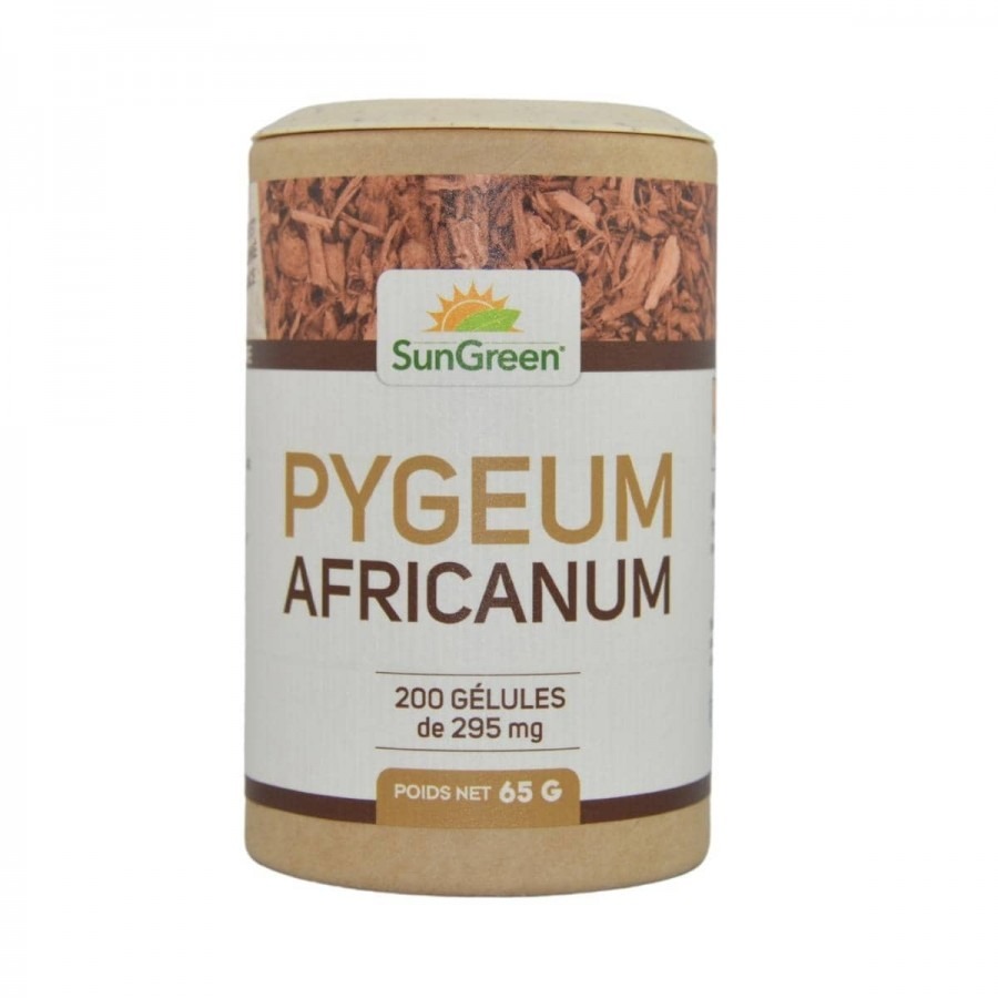 Pygeum africanum - 200 gélules végétales de 250 mg Sungreen : photo du produit rappelé le 21/03/2023