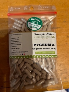 Pygeum africanum ecorce en gélule Francois Nature : photo du produit rappelé le 16/03/2023