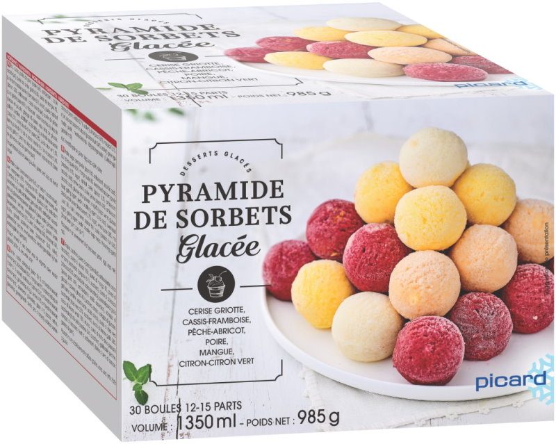 Pyramide de sorbets glacée Picard : photo du produit rappelé le 28/07/2021