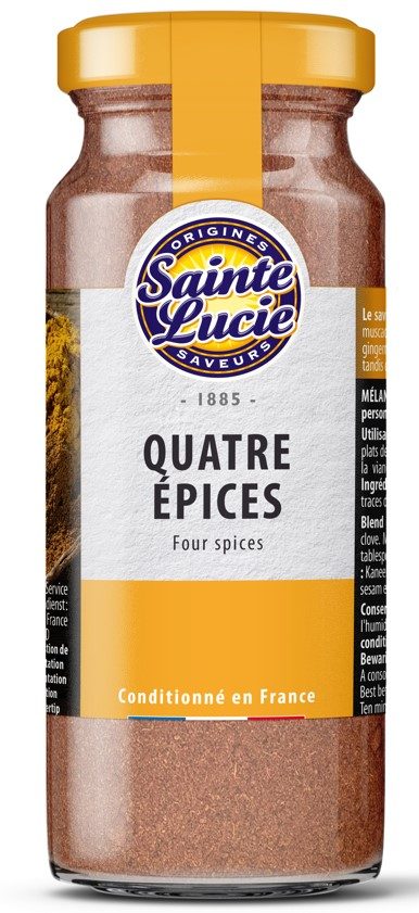 Quatre epices Sainte Lucie : photo du produit rappelé le 05/12/2022
