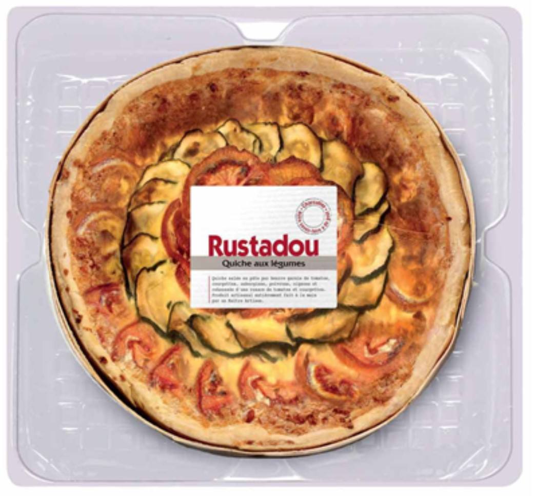 Quiche aux légumes 2.8kg rustadou : photo du produit rappelé le 31/07/2025