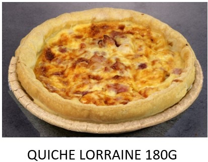Quiche et tarte individuelles Kirn : photo du produit rappelé le 01/08/2025