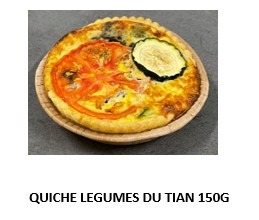 Quiche individuelles suite Kirn : photo du produit rappelé le 01/08/2025