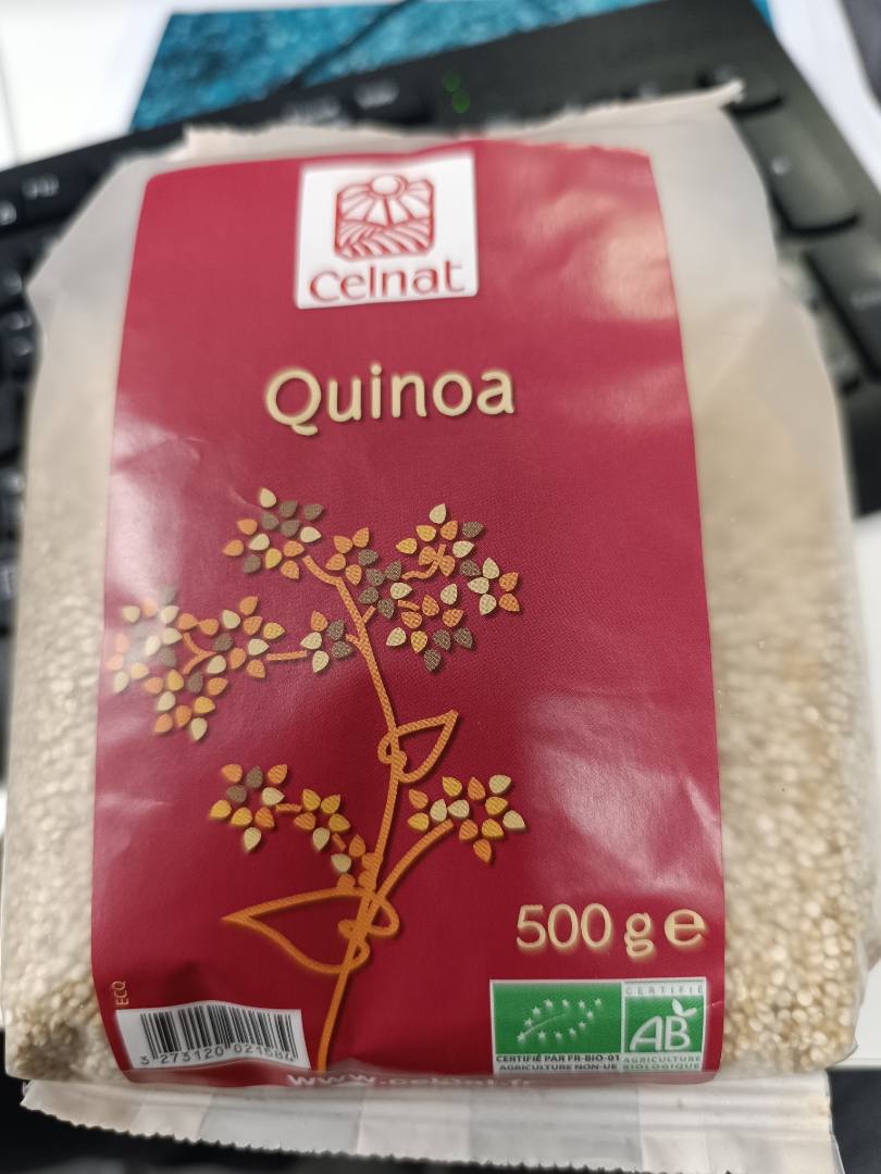 Quinoa Celnat : photo du produit rappelé le 11/04/2025
