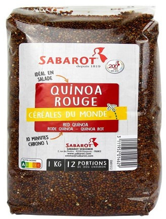 Quinoa rouge Sabarot : photo du produit rappelé le 29/10/2024