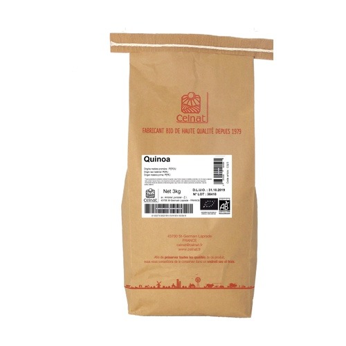 Quinoa vrac Celnat : photo du produit rappelé le 06/02/2025