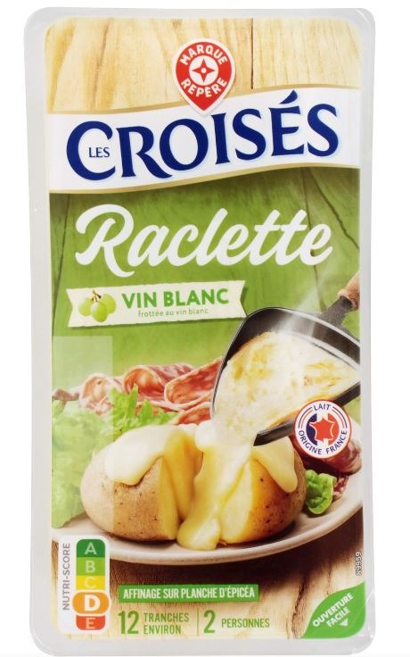 Raclette au vin blanc 250g Les Croises : photo du produit rappelé le 19/01/2024