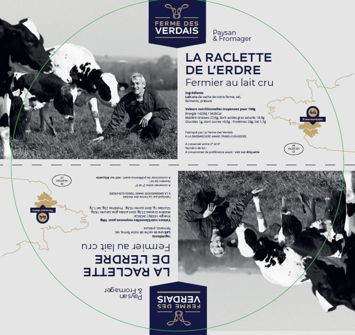 Raclette de l erdre Ferme des Verdais : photo du produit rappelé le 07/08/2023