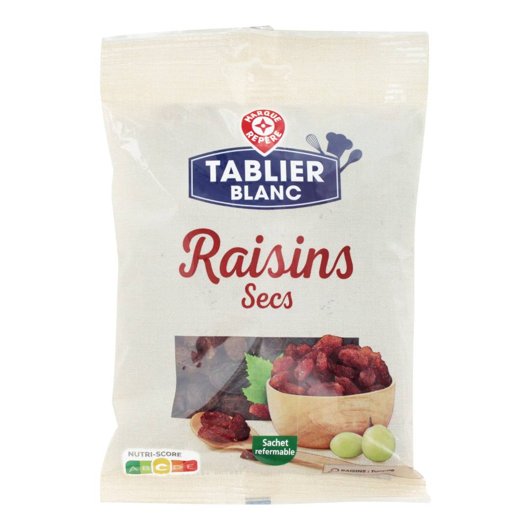 Raisins secs - 250g Tablier Blanc : photo du produit rappelé le 21/04/2026