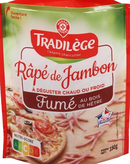 Rape de jambon fume vpf Tradilege : photo du produit rappelé le 01/03/2023