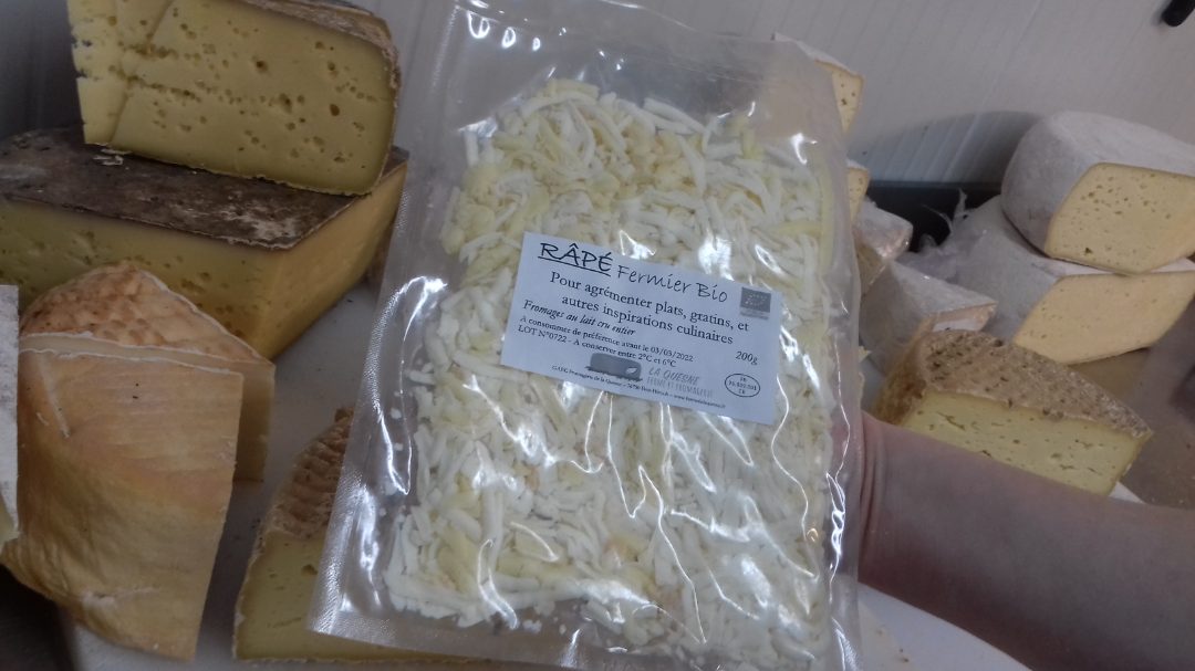 Râpé fermier bio : photo du produit rappelé le 05/06/2023