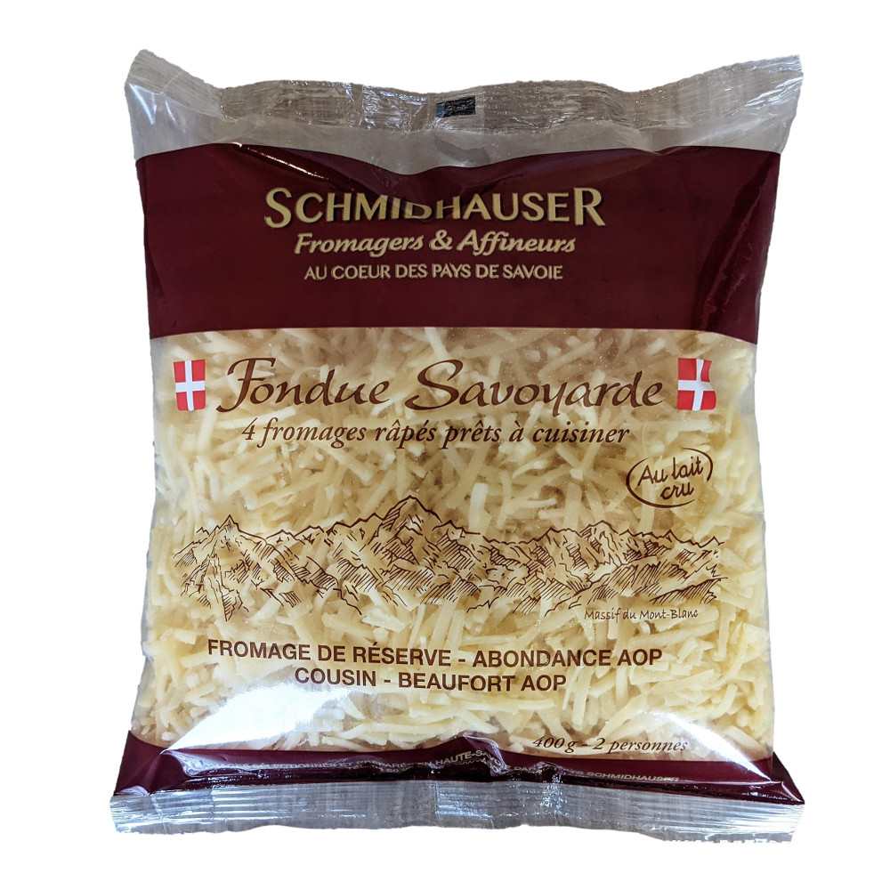 Râpé pour fondue savoyarde Schmidhauser : photo du produit rappelé le 09/08/2024