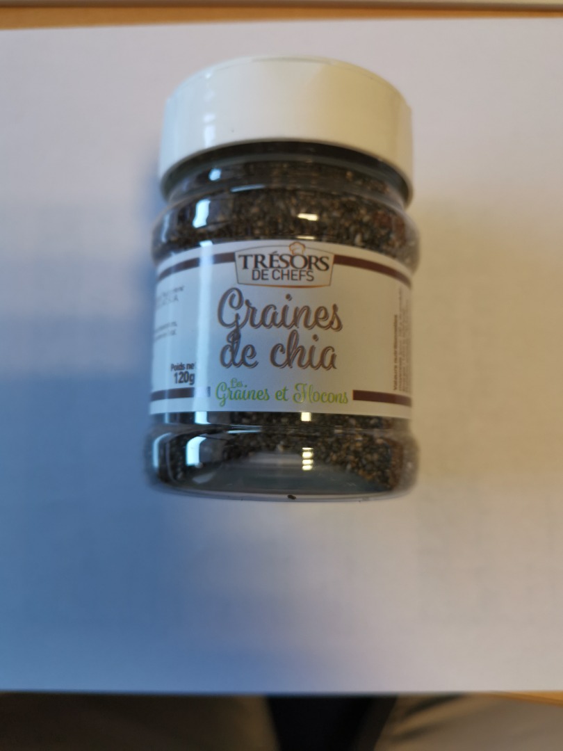 Rappel graines de chia Trésors de Chefs : photo du produit rappelé le 13/06/2022