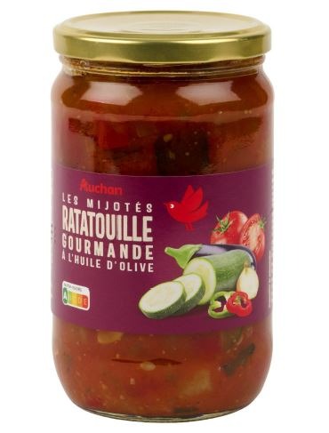 Ratatouille gourmande Auchan : photo du produit rappelé le 25/03/2025