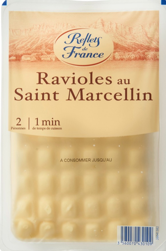 Ravioles au saint marcellin Reflets de France : photo du produit rappelé le 17/01/2022