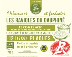 Ravioles du dauphiné IGP label rouge 720 gr Produit du Terroir : photo du produit rappelé le 25/01/2022