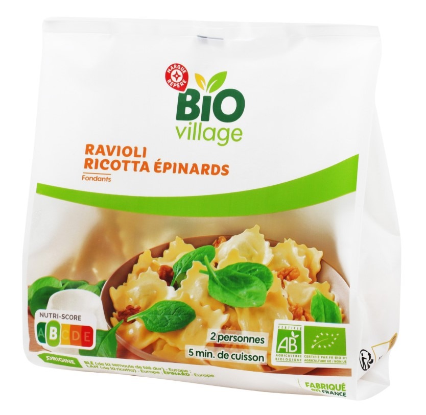 Ravioli ricotta epinard bio 250g BIO Village : photo du produit rappelé le 14/04/2026