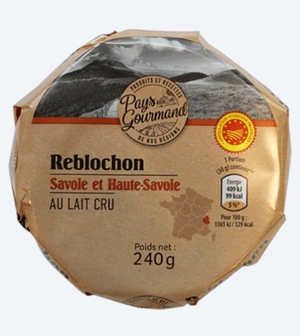 Reblochon 240g Pays Gourmand : photo du produit rappelé le 16/01/2023
