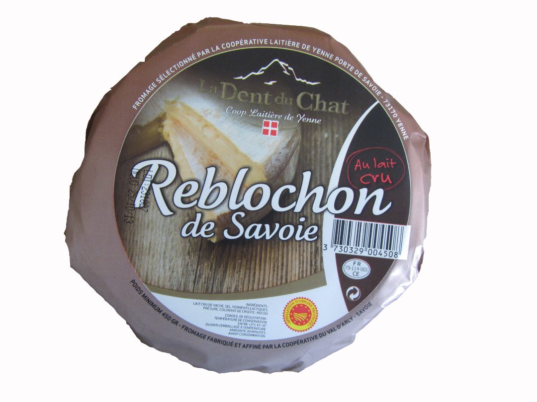 Reblochon AOP la dent du chat : photo du produit rappelé le 10/08/2021
