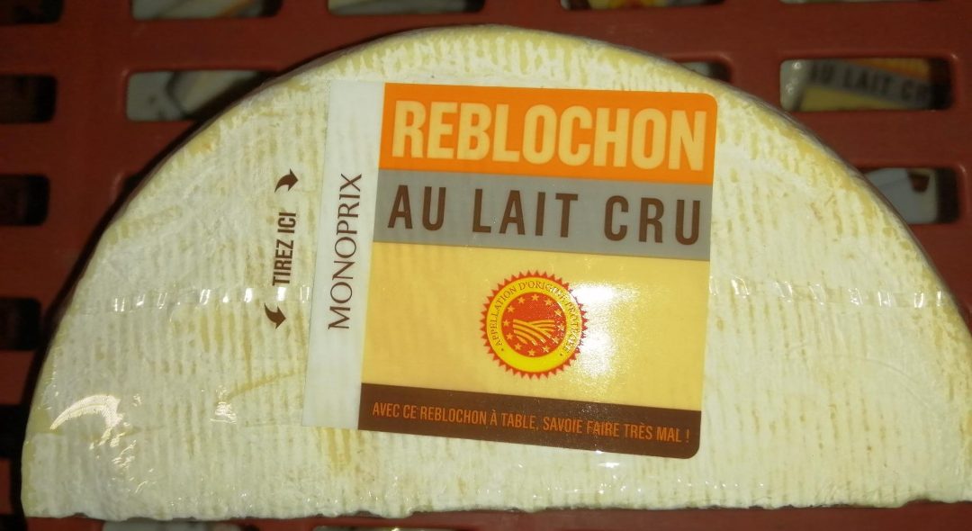 Reblochon au lait cru Monoprix : photo du produit rappelé le 15/11/2021