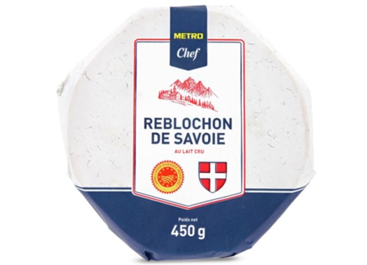 Reblochon de savoie AOP 450g Metro Chef : photo du produit rappelé le 03/08/2021