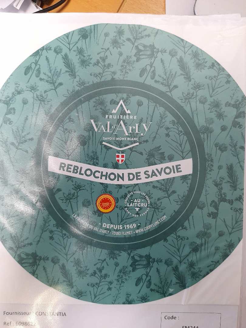 Reblochon de savoie AOP : photo 2 sur 2 du produit rappelé le 20/03/2023