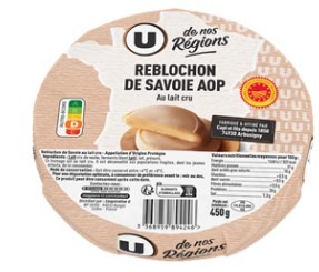 Reblochon de savoie AOP au lait cru 28%mg udnr 450g U Saveurs : photo du produit rappelé le 03/03/2026