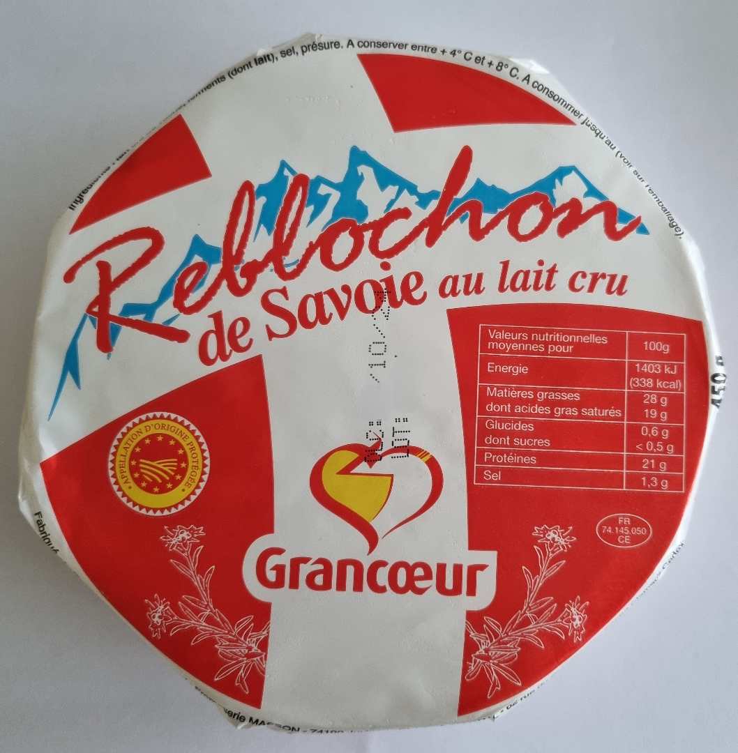 Reblochon de savoie au lait cru Grancoeur : photo du produit rappelé le 10/09/2024