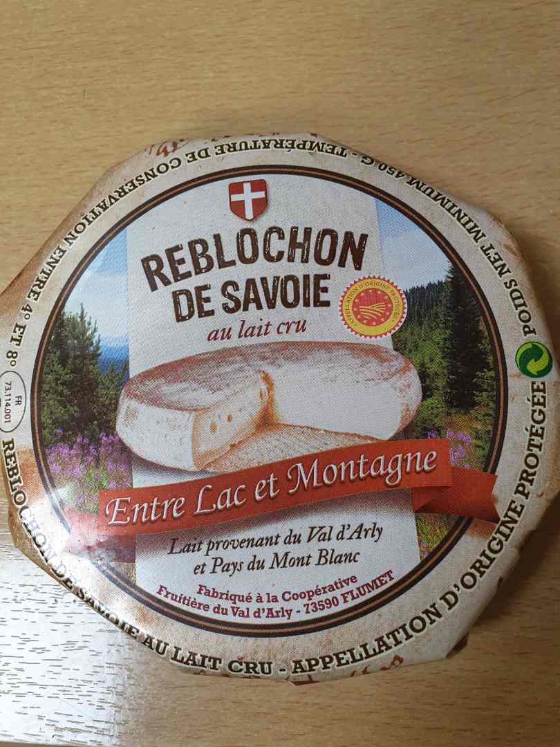 Reblochon de savoie Coopérative Fruitière du Val d'Arly : photo du produit rappelé le 12/11/2021