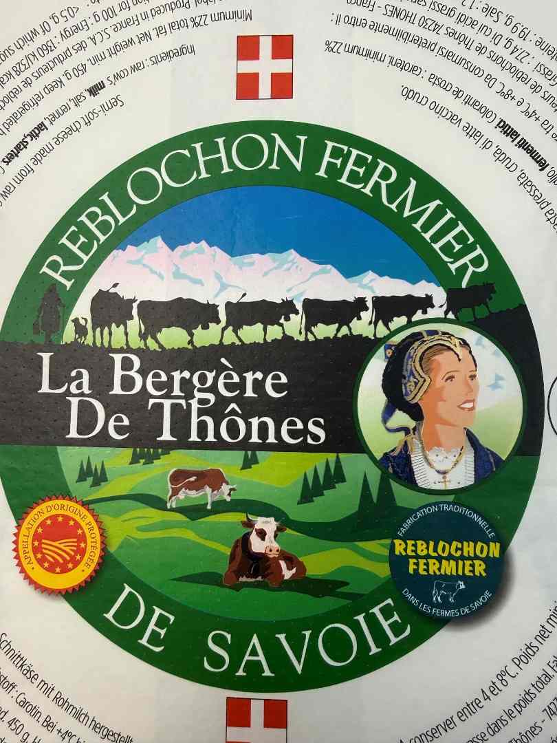 Reblochon fermier AOP La Bergère de Thones : photo du produit rappelé le 26/05/2026