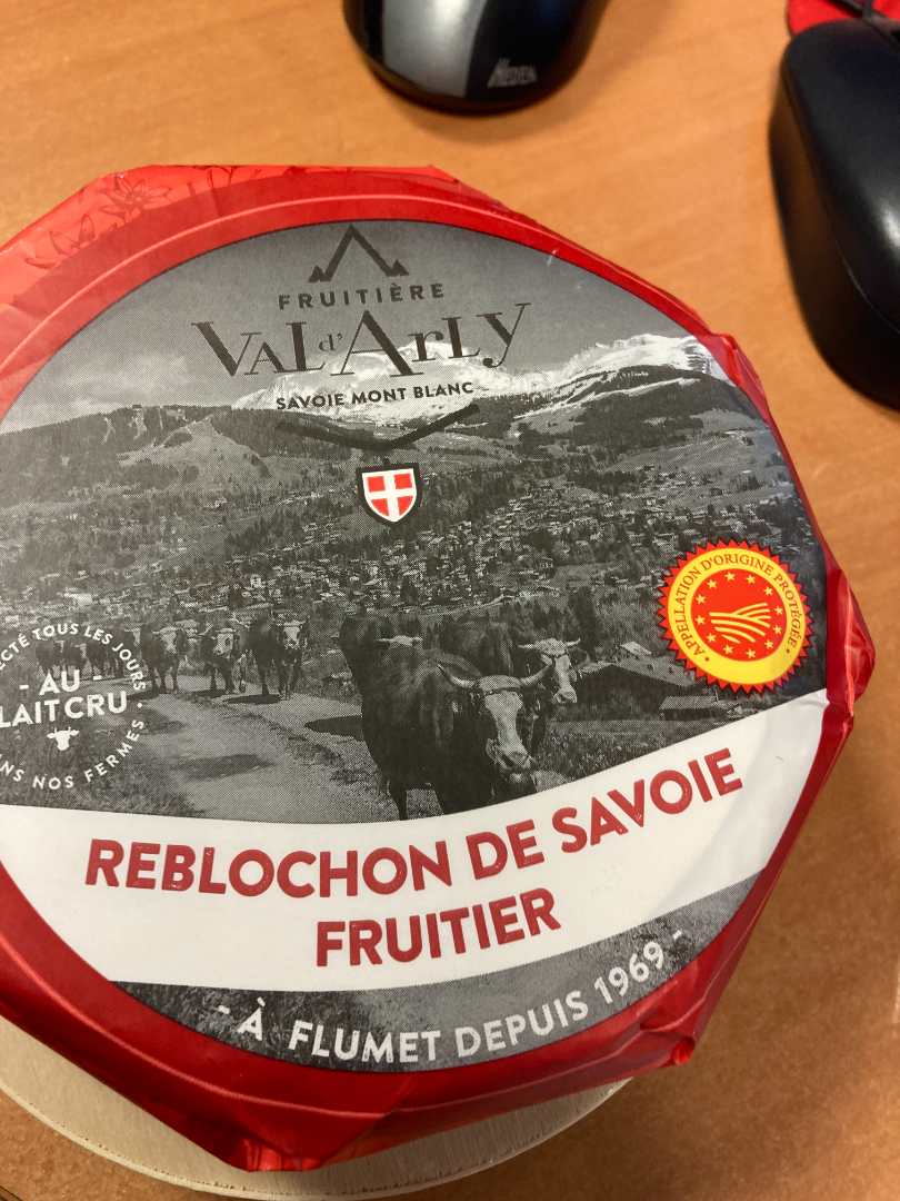 Reblochon savoie fruitier AOP Coop Val d'Arly : photo du produit rappelé le 01/12/2021