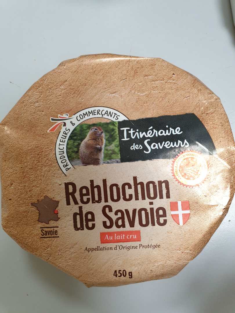 Reblochons de savoie AOP 450g Itineraire des Saveurs : photo du produit rappelé le 31/08/2021