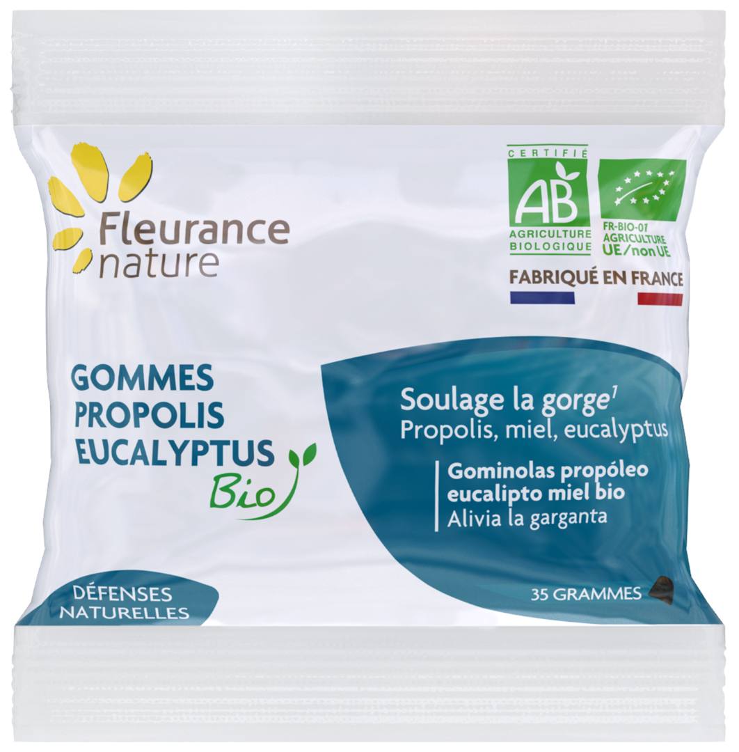 Recharge gommes propolis eucalyptus bio Fleurance Nature : photo du produit rappelé le 28/10/2021