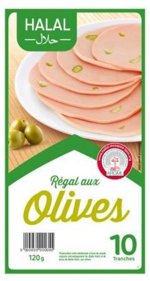 Regal aux olives halal 120g : photo du produit rappelé le 22/12/2023