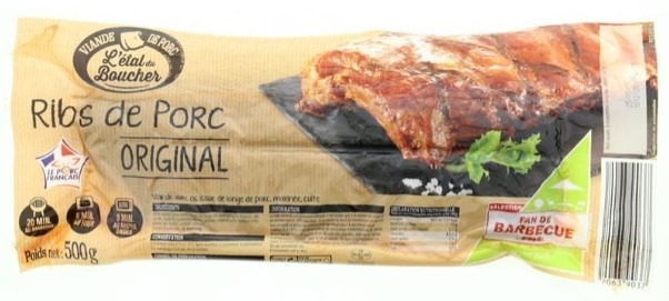 Ribs de porc original L'Étal du Boucher : photo du produit rappelé le 06/10/2021