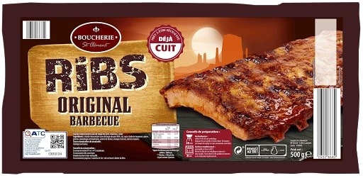 Ribs original barbecue Boucherie ST Clement : photo du produit rappelé le 07/10/2021