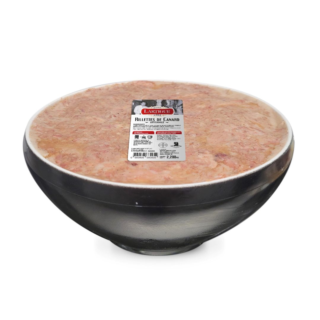 Rillette de canard (70%) Lartigue et Fils : photo du produit rappelé le 22/07/2025