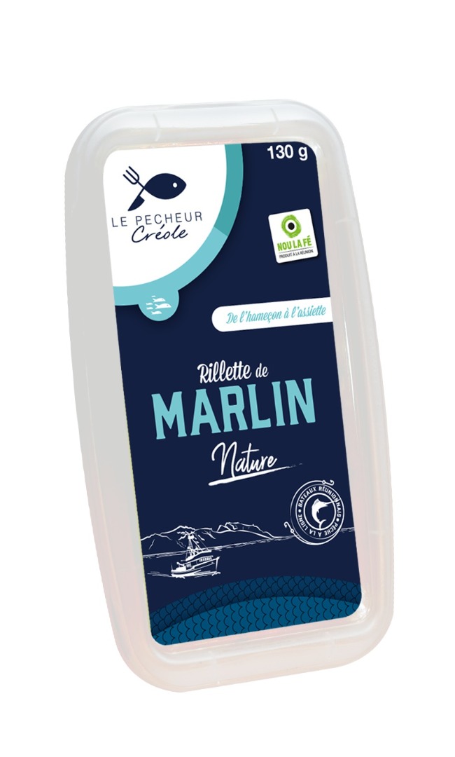 Rillette de marlin nature 130 gr Le Pêcheur Créole : photo du produit rappelé le 30/04/2021
