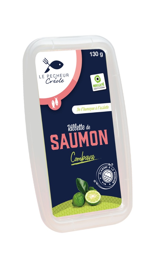 Rillette de saumon 130 gr Le Pêcheur Créole : photo du produit rappelé le 30/04/2021