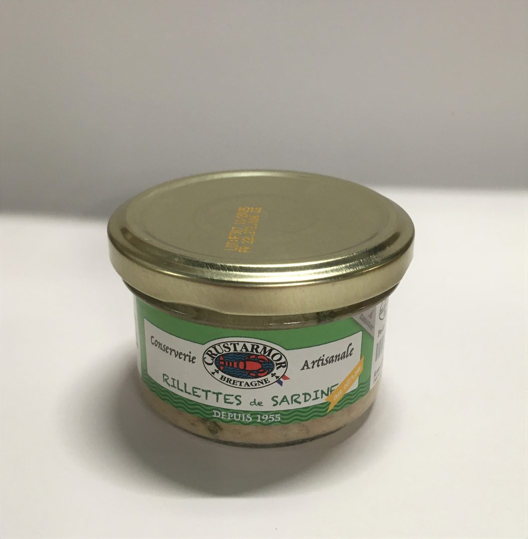Rillettes de sardine Crustarmor, Crustine : photo du produit rappelé le 28/11/2022
