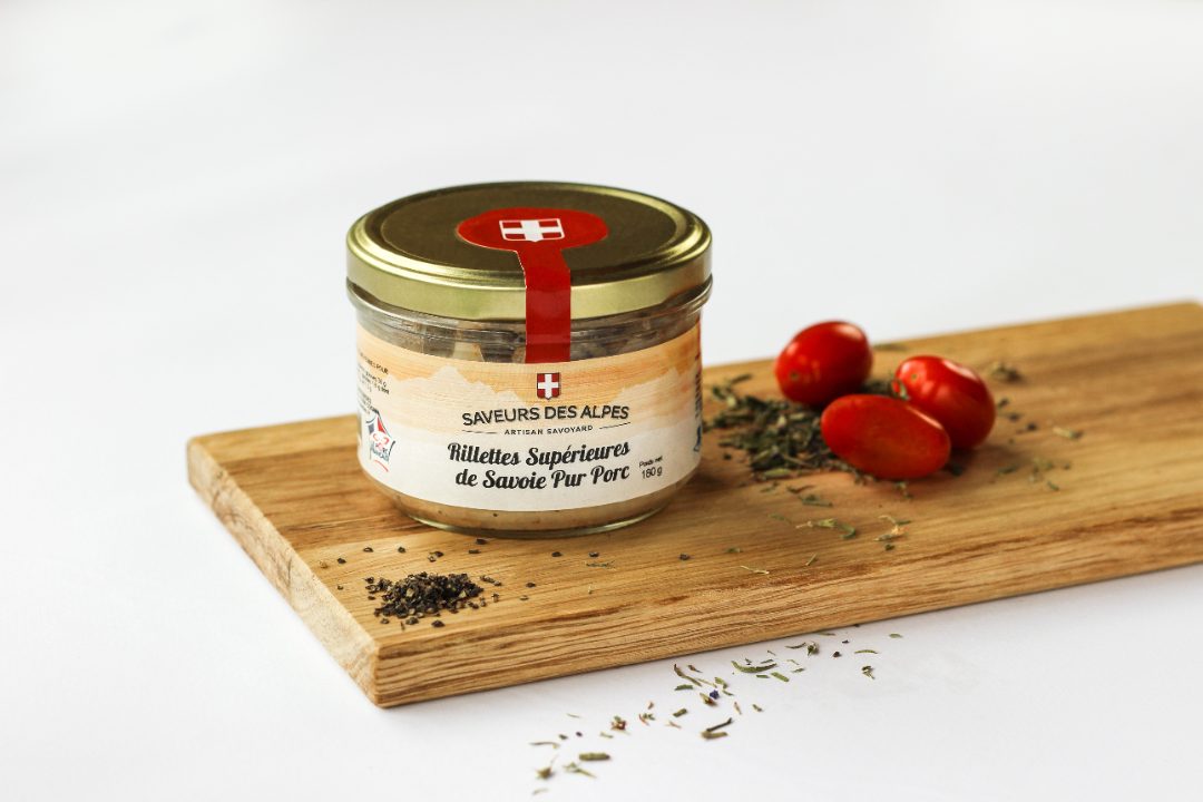 Rillettes supérieures de savoie pur porc Saveurs des Alpes : photo du produit rappelé le 11/08/2023