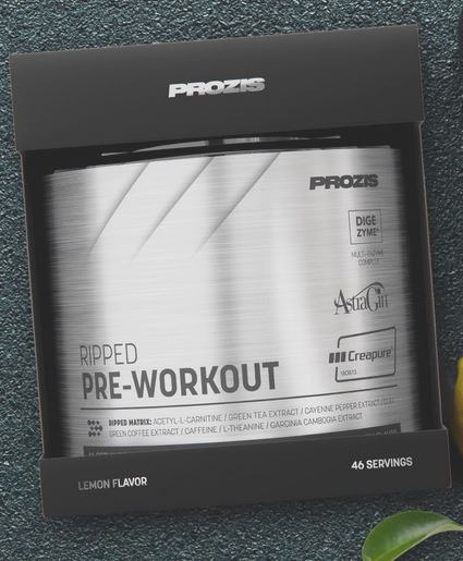 Ripped pre-workout 46 servings Prozis : photo du produit rappelé le 30/07/2025