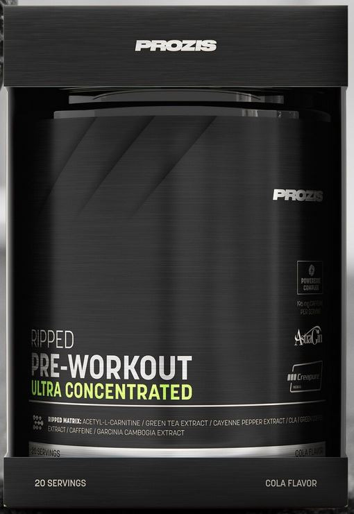 Ripped pre-workout ultra concentrated 20 servings Prozis : photo du produit rappelé le 30/07/2025