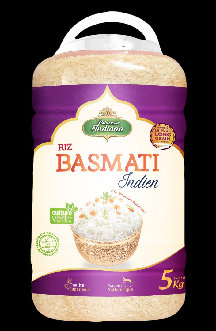 Riz basmati bocal 5kg Princesse Indiana : photo du produit rappelé le 21/04/2021