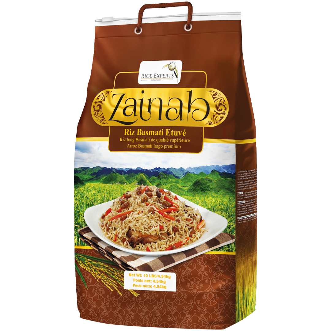 Riz basmati étuvé Zainab : photo du produit rappelé le 22/08/2023