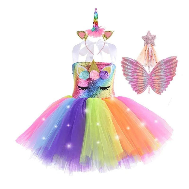 Robe déguisement licorne lumineuse fille : photo du produit rappelé le 21/08/2024