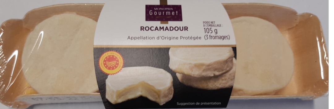Rocamadour AOP 105g (3x35g) Monoprix gourmet : photo du produit rappelé le 11/02/2022