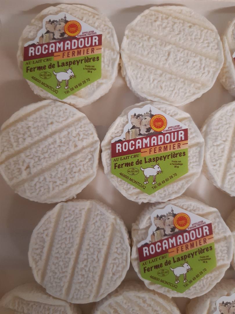 Rocamadour fermier Ferme de Laspeyrières : photo du produit rappelé le 20/10/2023