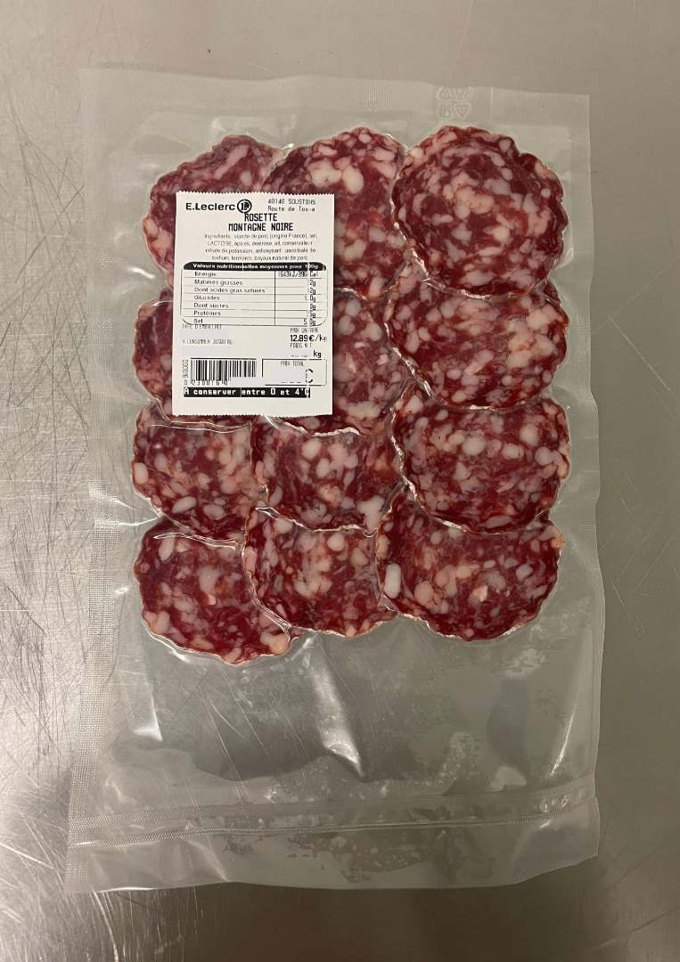 Rosette : photo du produit rappelé le 17/10/2023